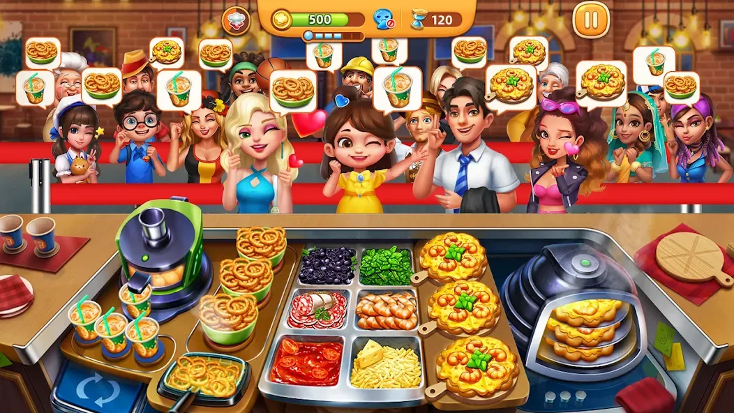 Cooking City - Cooking Games (Мод Безлимитные монеты и алмазы) — скриншот 2 Cooking City - Cooking Games (Мод Безлимитные монеты и алмазы) — скриншот 2