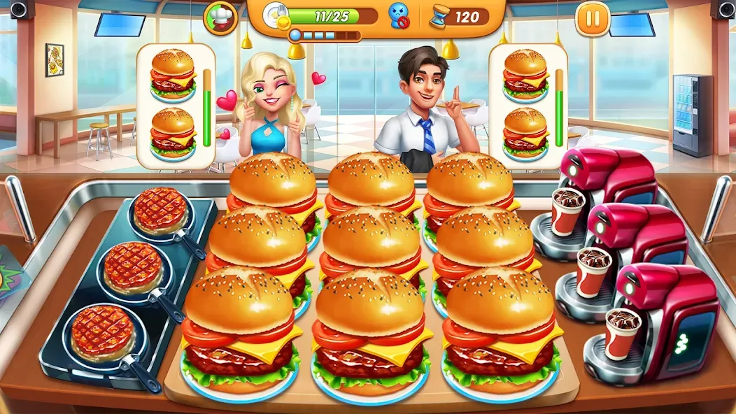 Cooking City - Cooking Games (Мод Безлимитные монеты и алмазы) — скриншот 3 Cooking City - Cooking Games (Мод Безлимитные монеты и алмазы) — скриншот 3