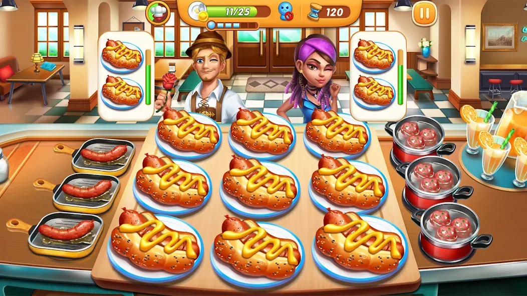 Cooking City - Cooking Games (Мод Безлимитные монеты и алмазы) — скриншот 4 Cooking City - Cooking Games (Мод Безлимитные монеты и алмазы) — скриншот 4