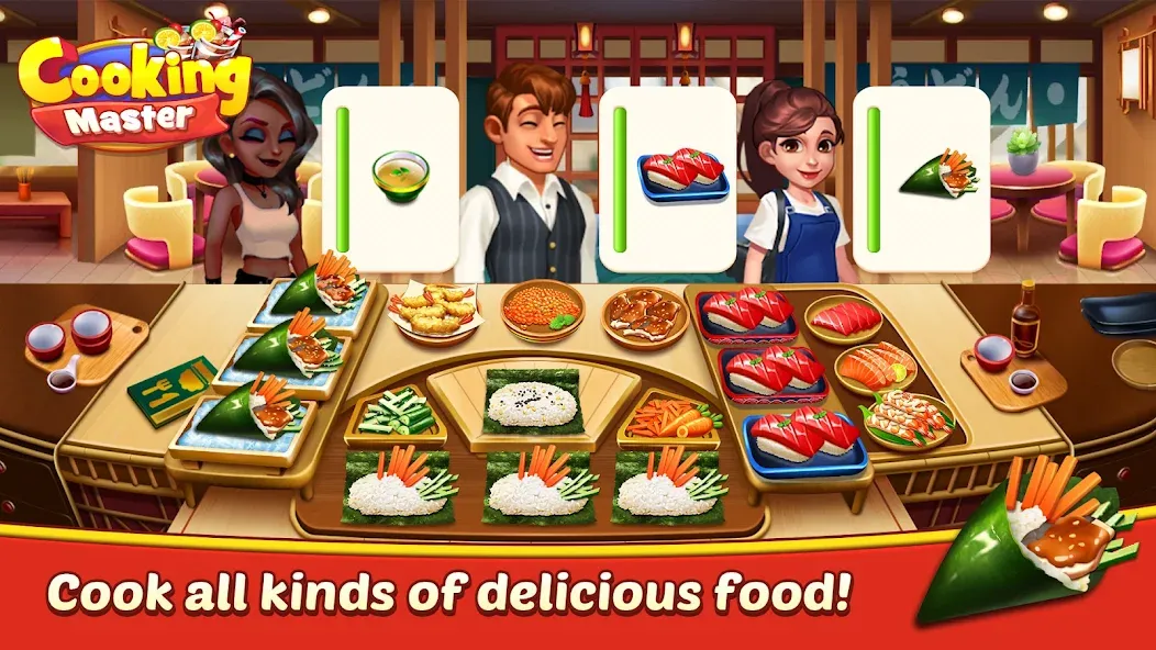 Скачать Cooking Master:Restaurant Game на Андроид — Безлимитные деньги и все рецепты — скриншот 3 Скачать Cooking Master:Restaurant Game на Андроид — Безлимитные деньги и все рецепты — скриншот 3