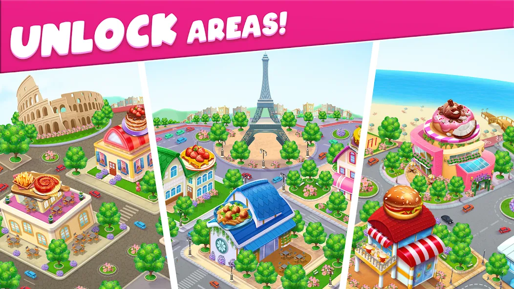 Скачать взломанную Cooking Taste Restaurant Games — Безлимитные монеты и все блюда — скриншот 5