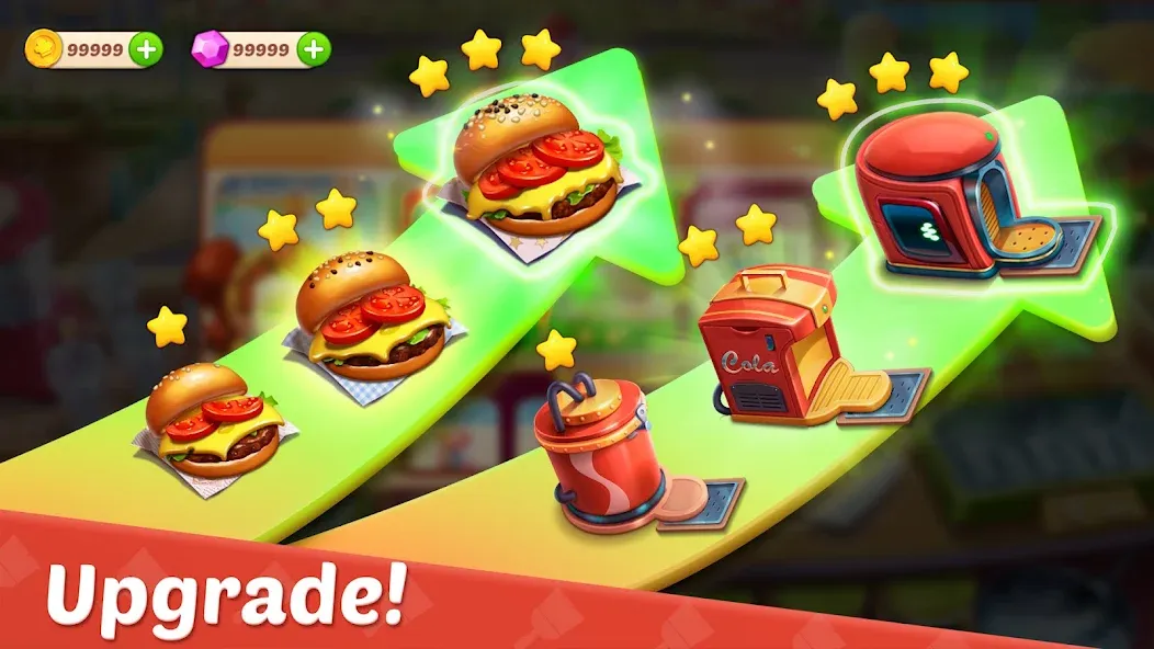 Скачать Cooking Town - Restaurant Game на Android — Безлимитные монеты и все рецепты — скриншот 3