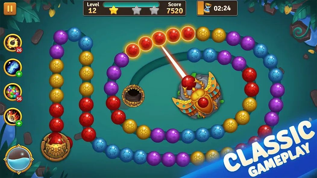 Jungle Marble Blast MOD APK — Безлимитные монеты и открыты все уровни — скриншот 1 Jungle Marble Blast MOD APK — Безлимитные монеты и открыты все уровни — скриншот 1