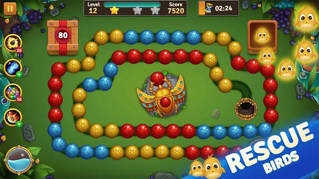 Jungle Marble Blast MOD APK — Безлимитные монеты и открыты все уровни — скриншот 2 Jungle Marble Blast MOD APK — Безлимитные монеты и открыты все уровни — скриншот 2