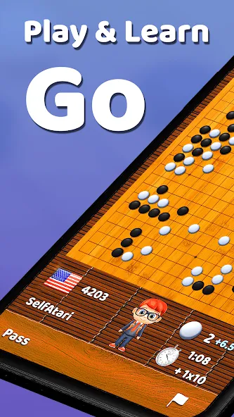 Go Game - BadukPop MOD APK на Android — Безлимитные подсказки и премиум функции — скриншот 1