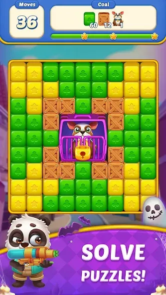 Скачать Cube Blast Journey: Toon & Toy с модом — Безлимитные монеты и все уровни — скриншот 4