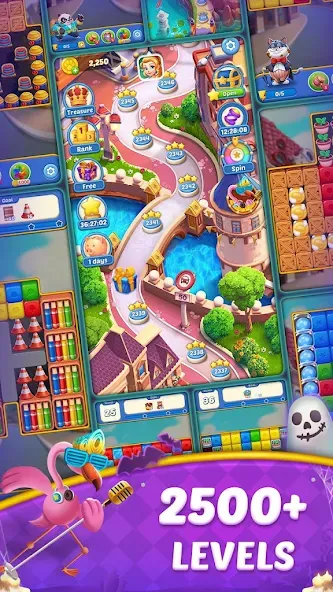 Скачать Cube Blast Journey: Toon & Toy с модом — Безлимитные монеты и все уровни — скриншот 5