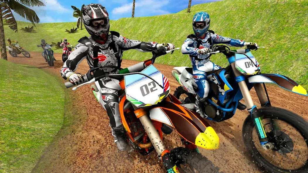 Скачать взломанную Mountain Dirt Bike Champions — Безлимитные деньги и топливо — скриншот 2 Скачать взломанную Mountain Dirt Bike Champions — Безлимитные деньги и топливо — скриншот 2