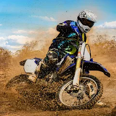 Скачать взломанную Mountain Dirt Bike Champions — Безлимитные деньги и топливо