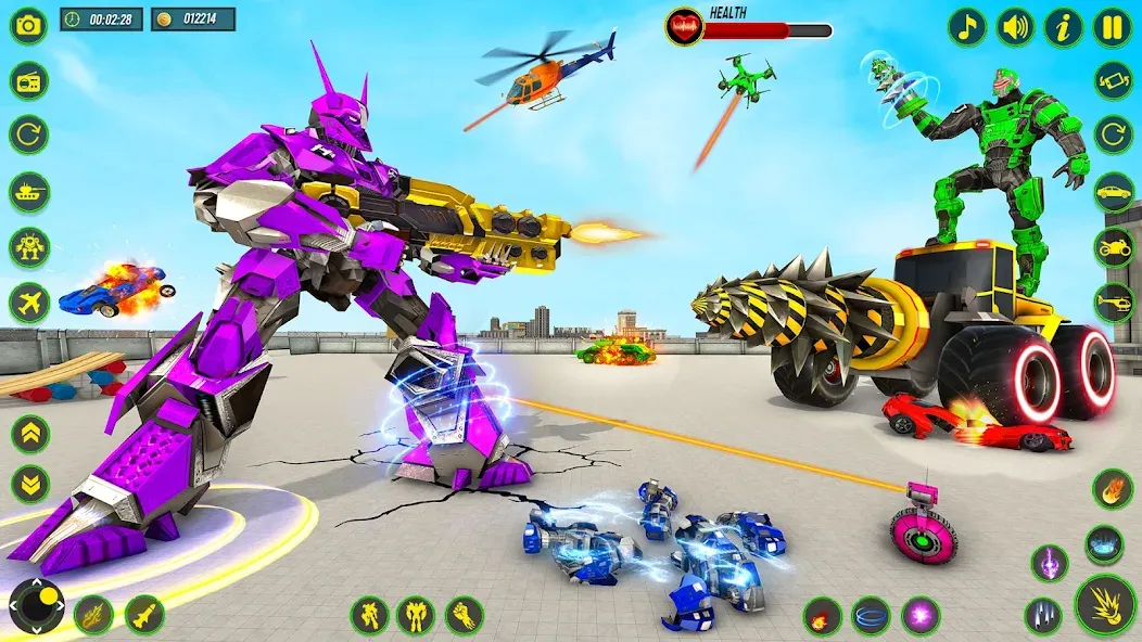 Скачать Bull Robot Car Game:Robot Game — Последняя версия (Безлимитные деньги и топливо) — скриншот 5