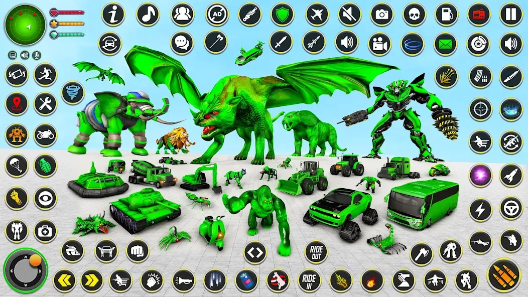 Скачать Multi Animal Robot Car Games — Разблокированы все роботы и машины — скриншот 3