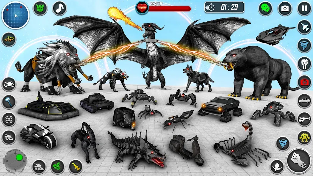 Скачать Multi Animal Robot Car Games — Разблокированы все роботы и машины — скриншот 4