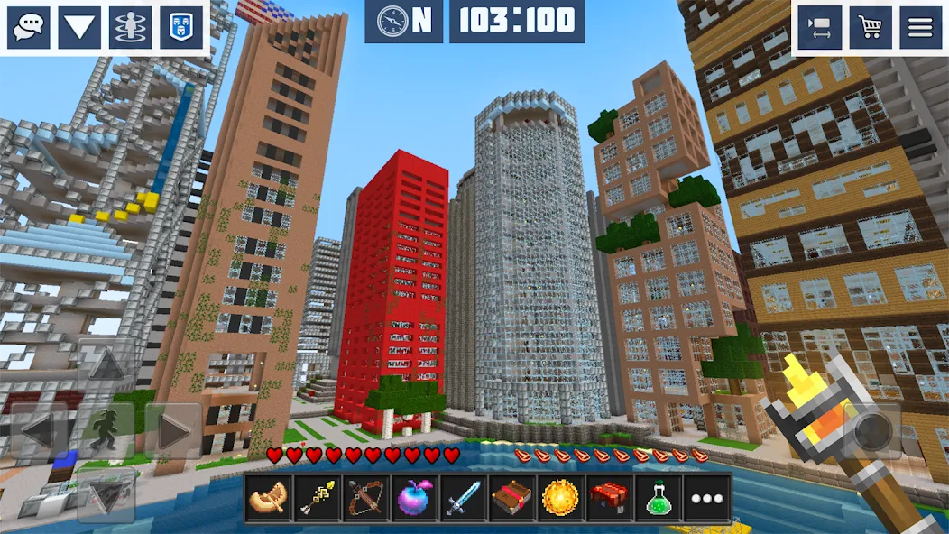 Block Craft World:Planet Craft на Андроид — Неограниченные ресурсы и открытые возможности — скриншот 3