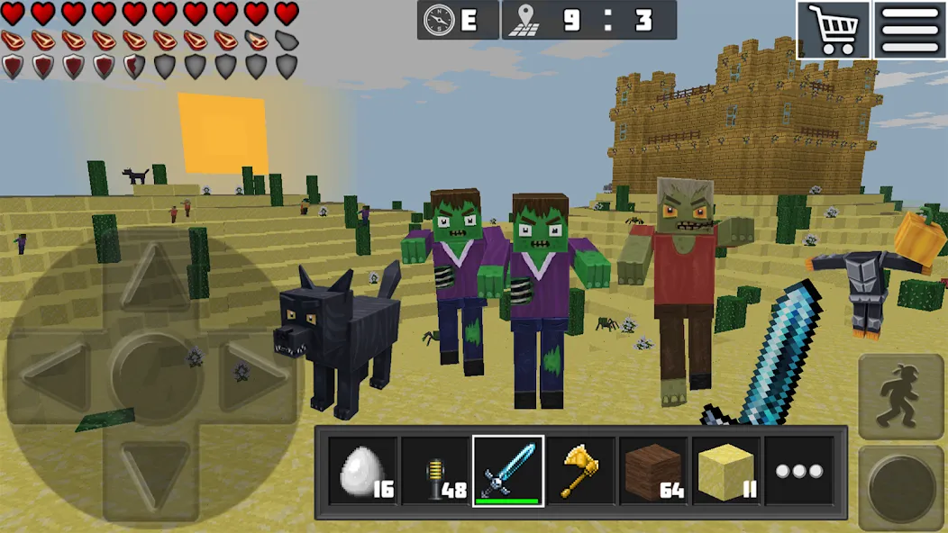 World Craft: Block Craftsman MOD — Безлимитные ресурсы и открыты все рецепты на Андроид — скриншот 4