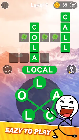 Word Connect - Word Search на Андроид — Без рекламы и подсказки доступны — скриншот 1