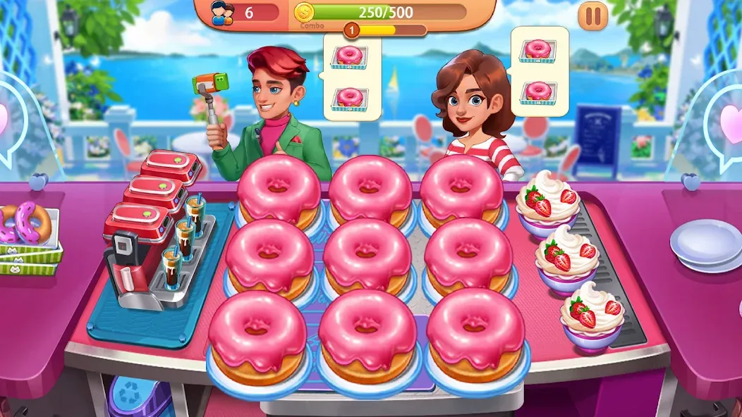 Скачать взломанную Cooking Journey: Cooking Games — Безлимитные монеты и открыты все уровни — скриншот 3