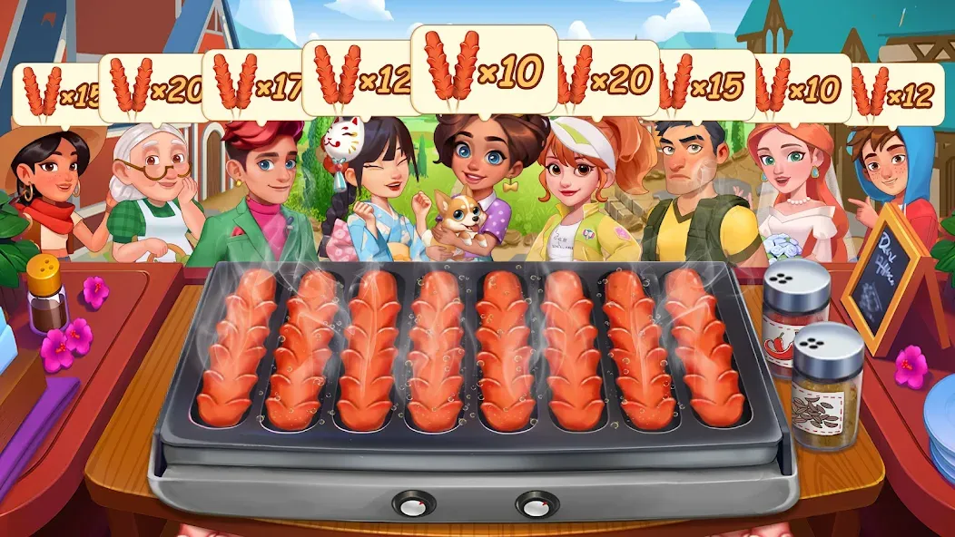 Скачать взломанную Cooking Journey: Cooking Games — Безлимитные монеты и открыты все уровни — скриншот 5