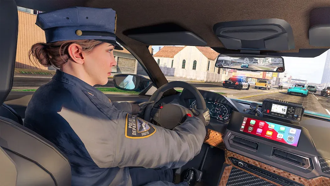 Скачать Police Simulator Job Cop Game на Андроид — Безлимитные деньги и всё открыто — скриншот 1