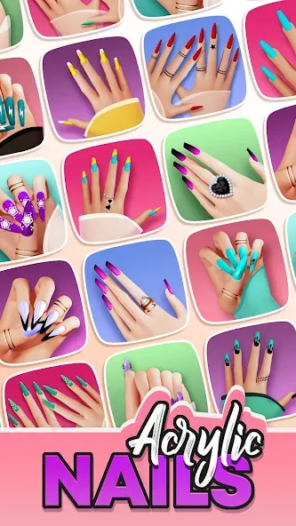 Скачать Acrylic Nails! на Андроид — Безлимитные деньги и всё открыто — скриншот 1