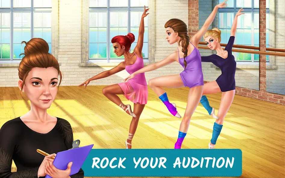 Dance School Stories (Мод Безлимитные деньги и энергия) — скриншот 1