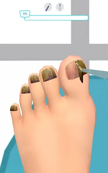 Foot Clinic - ASMR Feet Care на Андроид — Мод Безлимитные деньги и открыты все уровни — скриншот 3