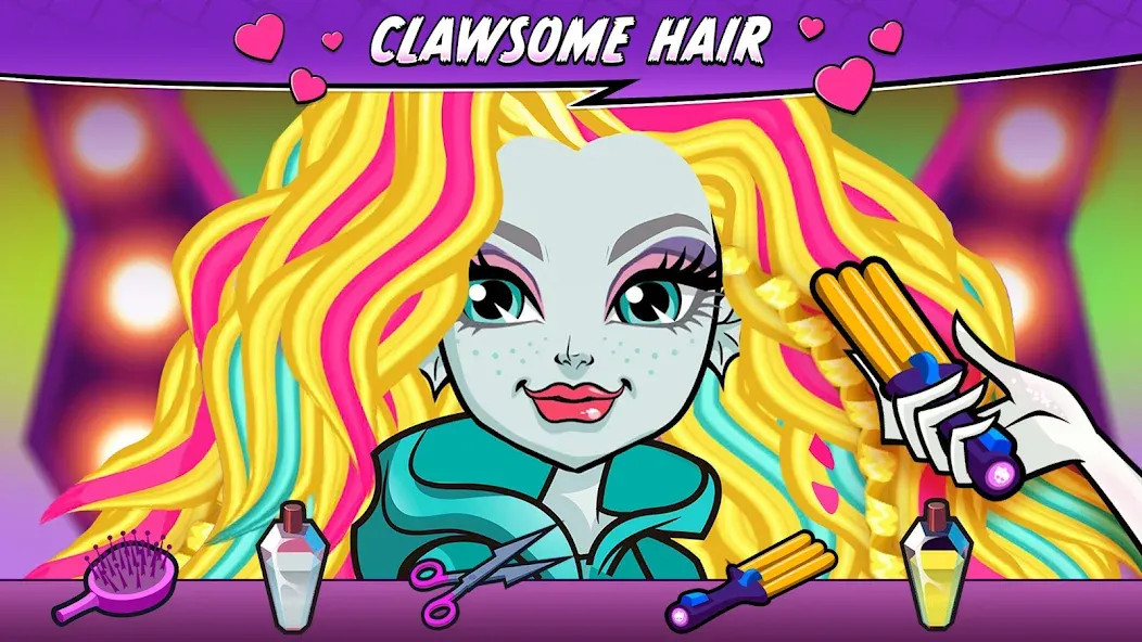 Скачать Monster High™ Beauty Salon на Android — Безлимитные деньги и все наряды — скриншот 2