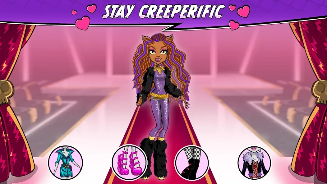 Скачать Monster High™ Beauty Salon на Android — Безлимитные деньги и все наряды — скриншот 4