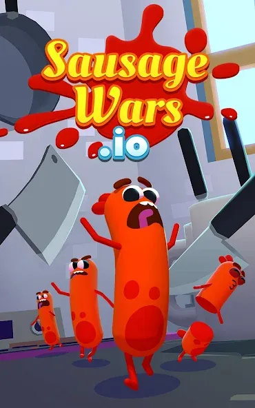 Sausage Wars.io MOD APK — Без рекламы и все скины — скриншот 5 Sausage Wars.io MOD APK — Без рекламы и все скины — скриншот 5