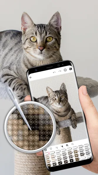 Cross Stitch Joy MOD APK на Android — Без рекламы и все узоры открыты — скриншот 3 Cross Stitch Joy MOD APK на Android — Без рекламы и все узоры открыты — скриншот 3