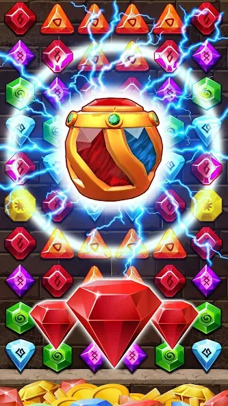 Скачать Jewel Ancient Pyramid Treasure на Андроид — Безлимитные монеты и жизни — скриншот 1