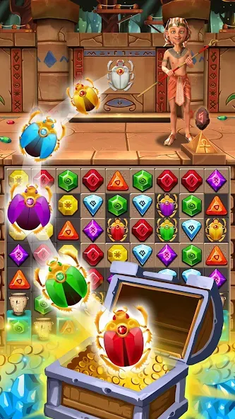 Скачать Jewel Ancient 2: lost gems на Android — Безлимитные подсказки и жизни — скриншот 1