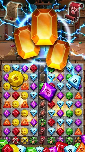 Скачать Jewel Ancient 2: lost gems на Android — Безлимитные подсказки и жизни — скриншот 2