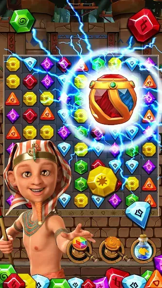 Скачать Jewel Ancient 2: lost gems на Android — Безлимитные подсказки и жизни — скриншот 3