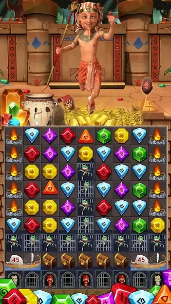 Скачать Jewel Ancient 2: lost gems на Android — Безлимитные подсказки и жизни — скриншот 4