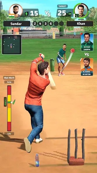 Скачать взломанную Cricket Gangsta™ Cricket Games — Безлимитные деньги и все команды открыты — скриншот 1