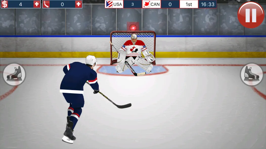 Скачать Hockey MVP на телефон — Безлимитные деньги и улучшенные характеристики — скриншот 1