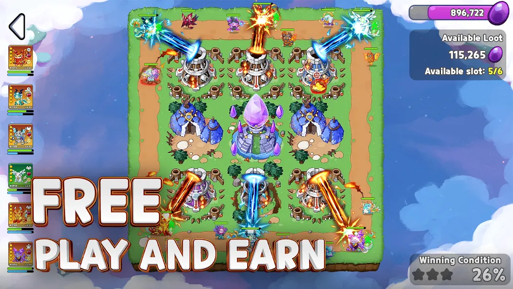 Monsterra: Crypto & NFT Game MOD — Безлимитные ресурсы и редкие монстры на Андроид — скриншот 1