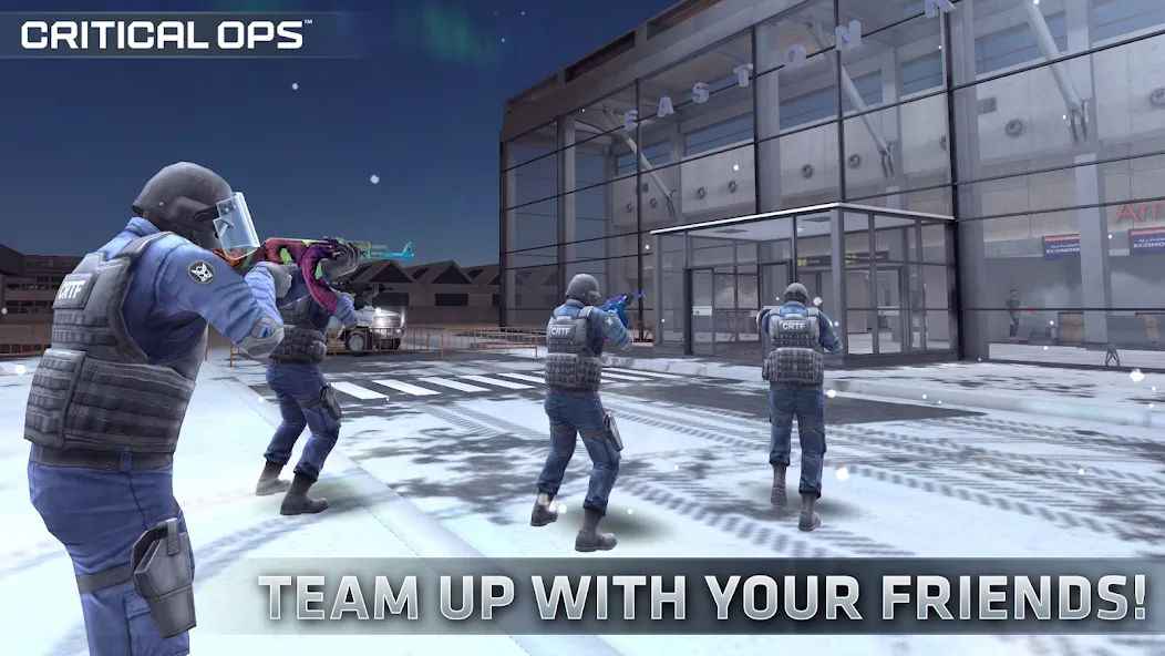 Critical Ops: Multiplayer FPS — Взломанная версия (Безлимитные деньги и оружие) — скриншот 2