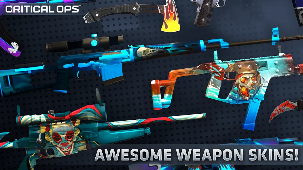 Critical Ops: Multiplayer FPS — Взломанная версия (Безлимитные деньги и оружие) — скриншот 3