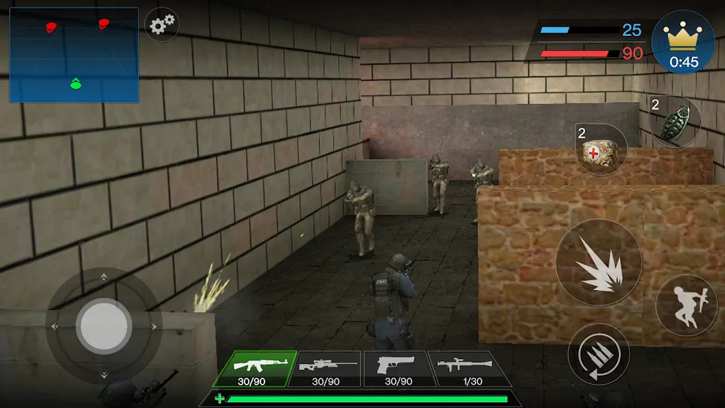 Скачать взлом Counter Strike Offline : CS на Андроид — Разблокированы все оружия и уровни — скриншот 1
