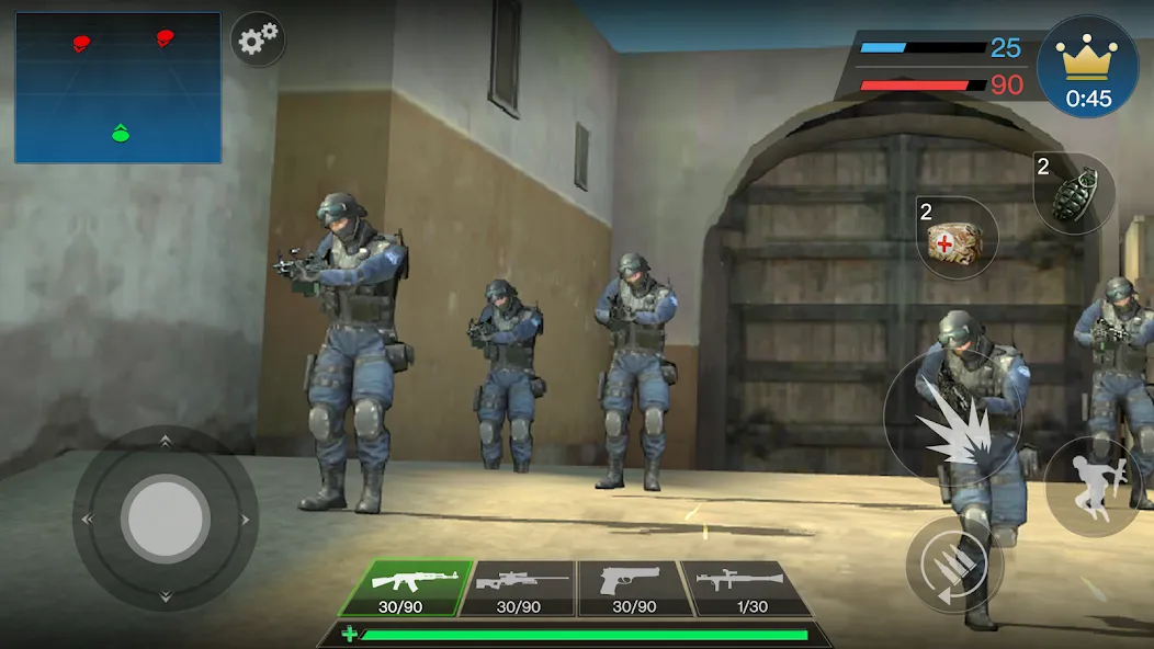 Скачать взлом Counter Strike Offline : CS на Андроид — Разблокированы все оружия и уровни — скриншот 2