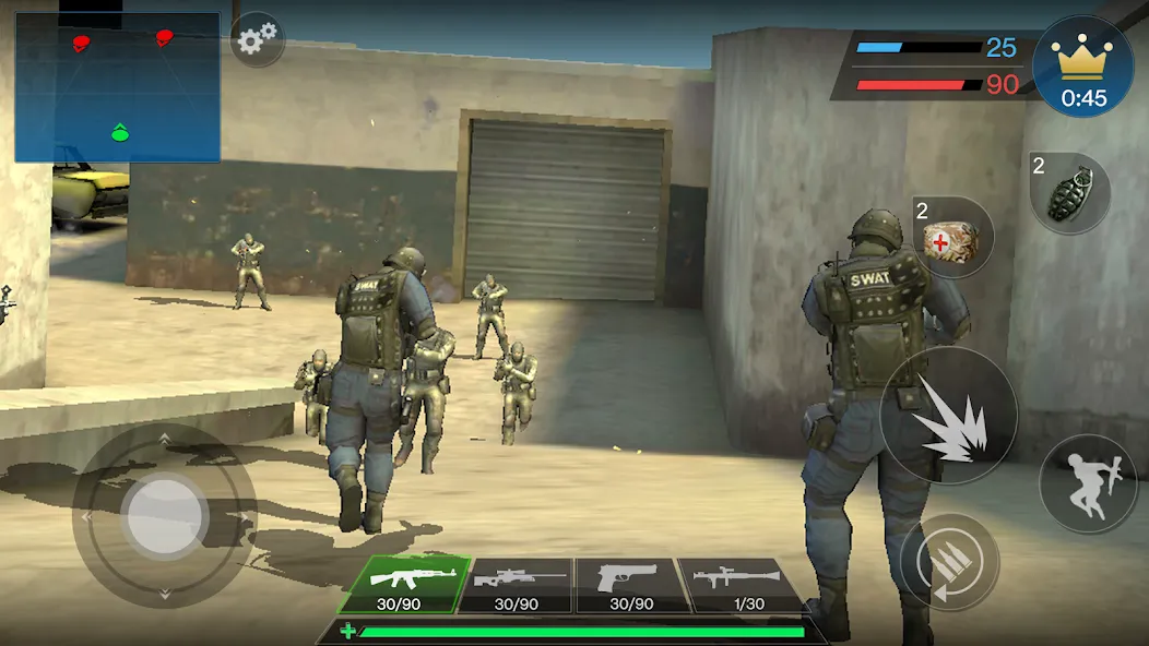 Скачать взлом Counter Strike Offline : CS на Андроид — Разблокированы все оружия и уровни — скриншот 3