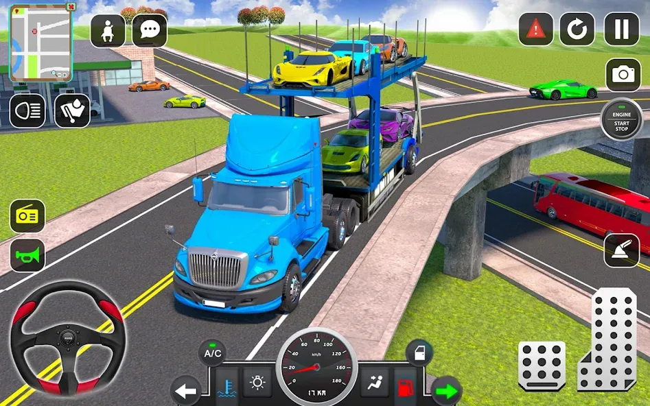 Скачать Trailer Truck Car Transport 3D на Андроид — Безлимитные деньги и всё открыто — скриншот 2 Скачать Trailer Truck Car Transport 3D на Андроид — Безлимитные деньги и всё открыто — скриншот 2