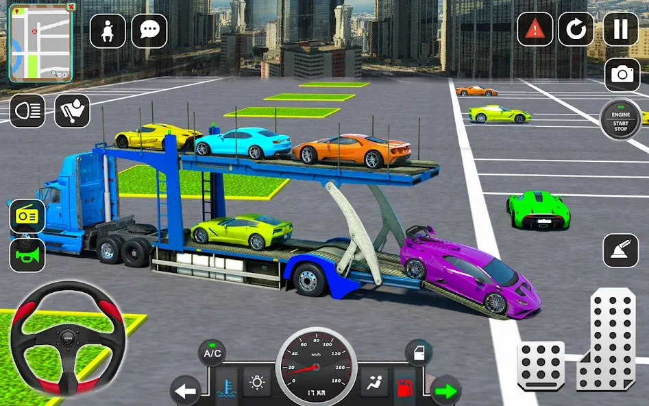 Скачать Trailer Truck Car Transport 3D на Андроид — Безлимитные деньги и всё открыто — скриншот 3 Скачать Trailer Truck Car Transport 3D на Андроид — Безлимитные деньги и всё открыто — скриншот 3