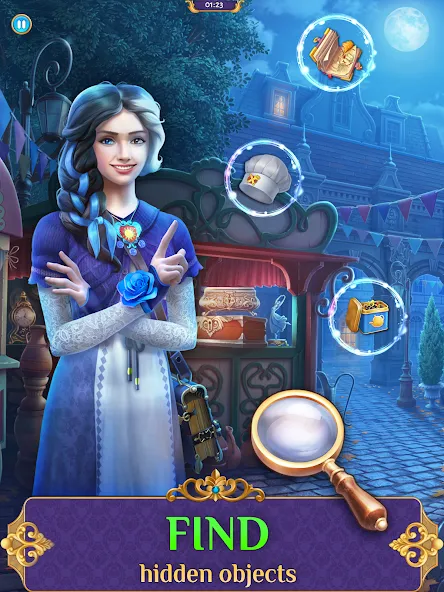 Hidden objects of Eldritchwood MOD APK на Android — Безлимитные подсказки и энергии — скриншот 1