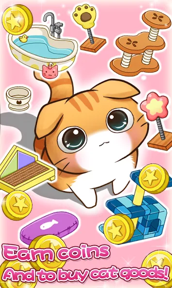 Cat Room - Cute Cat Games — Мод: Милые котики и новые комнаты — скриншот 5