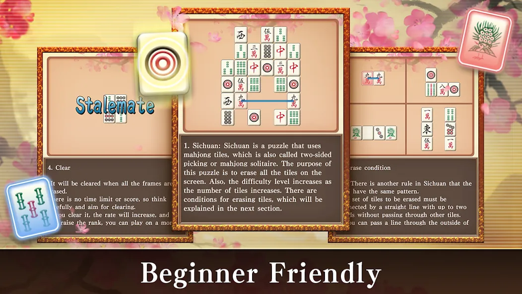 Скачать Mahjong Puzzle Shisensho на Android — Безлимитные подсказки и открыты уровни — скриншот 3
