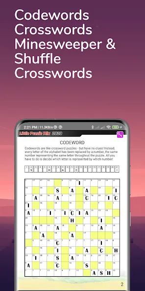 Скачать взлом Puzzle Book: Daily puzzle page на Андроид — Открыты все головоломки — скриншот 3