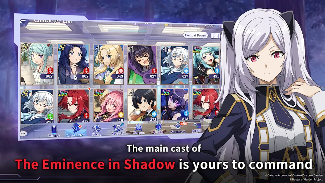 Взломанная The Eminence in Shadow RPG на Андроид — Безлимитные деньги и ресурсы — скриншот 2 Взломанная The Eminence in Shadow RPG на Андроид — Безлимитные деньги и ресурсы — скриншот 2