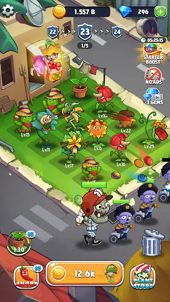 Merge Plants – Monster Defense MOD APK на Android — Безлимитные монеты и усиленные растения — скриншот 5 Merge Plants – Monster Defense MOD APK на Android — Безлимитные монеты и усиленные растения — скриншот 5